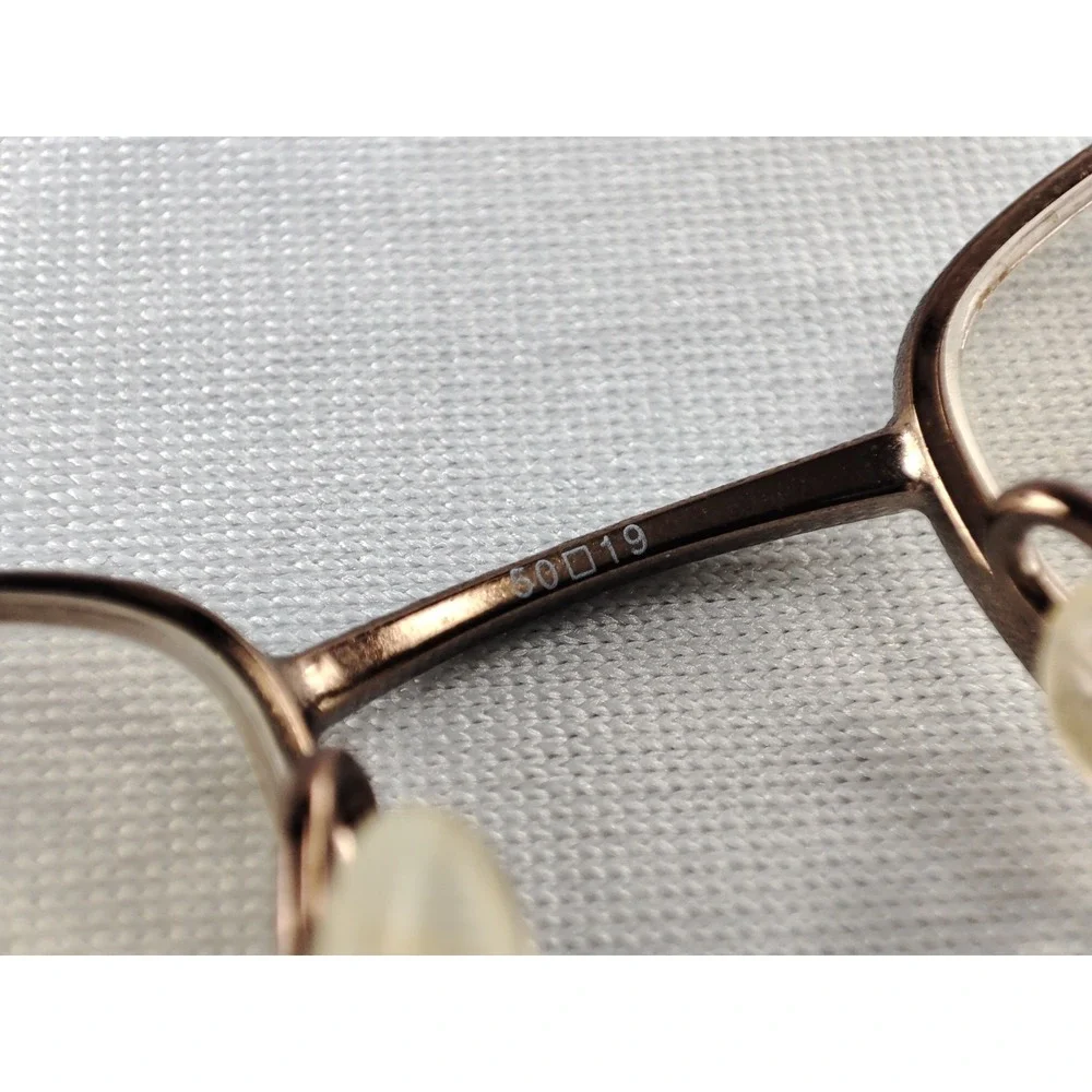 ELLE EL13430‎ BR Womens Eyeglasses Frame Brown Metal Semi-Rimless 50-19-135